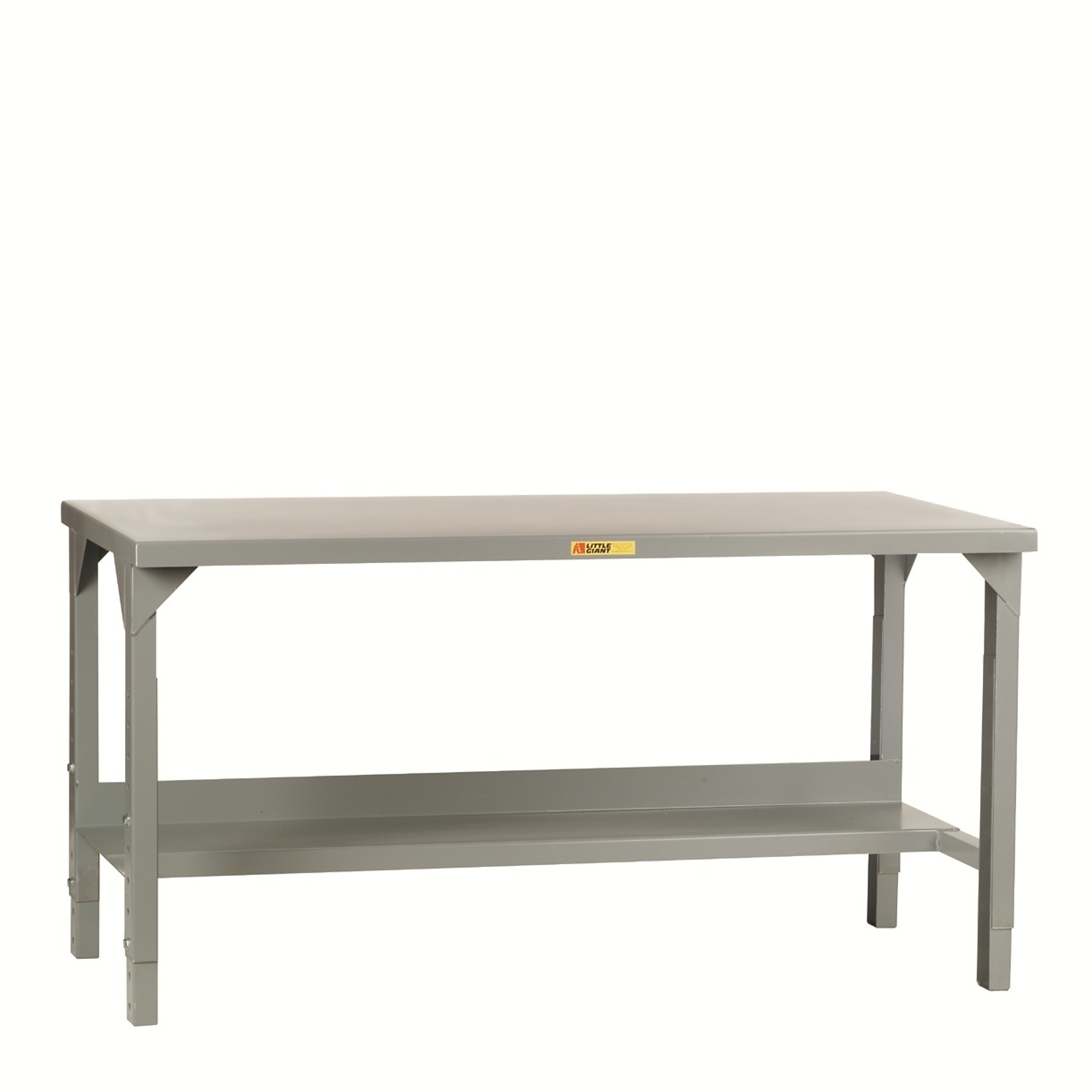 Little Giant Welded Steel Adjustable Height Workbench - 36in. x 60in., 4500-Lb. Capacity, 12-Ga. Steel, Model# WST2-3660-AH